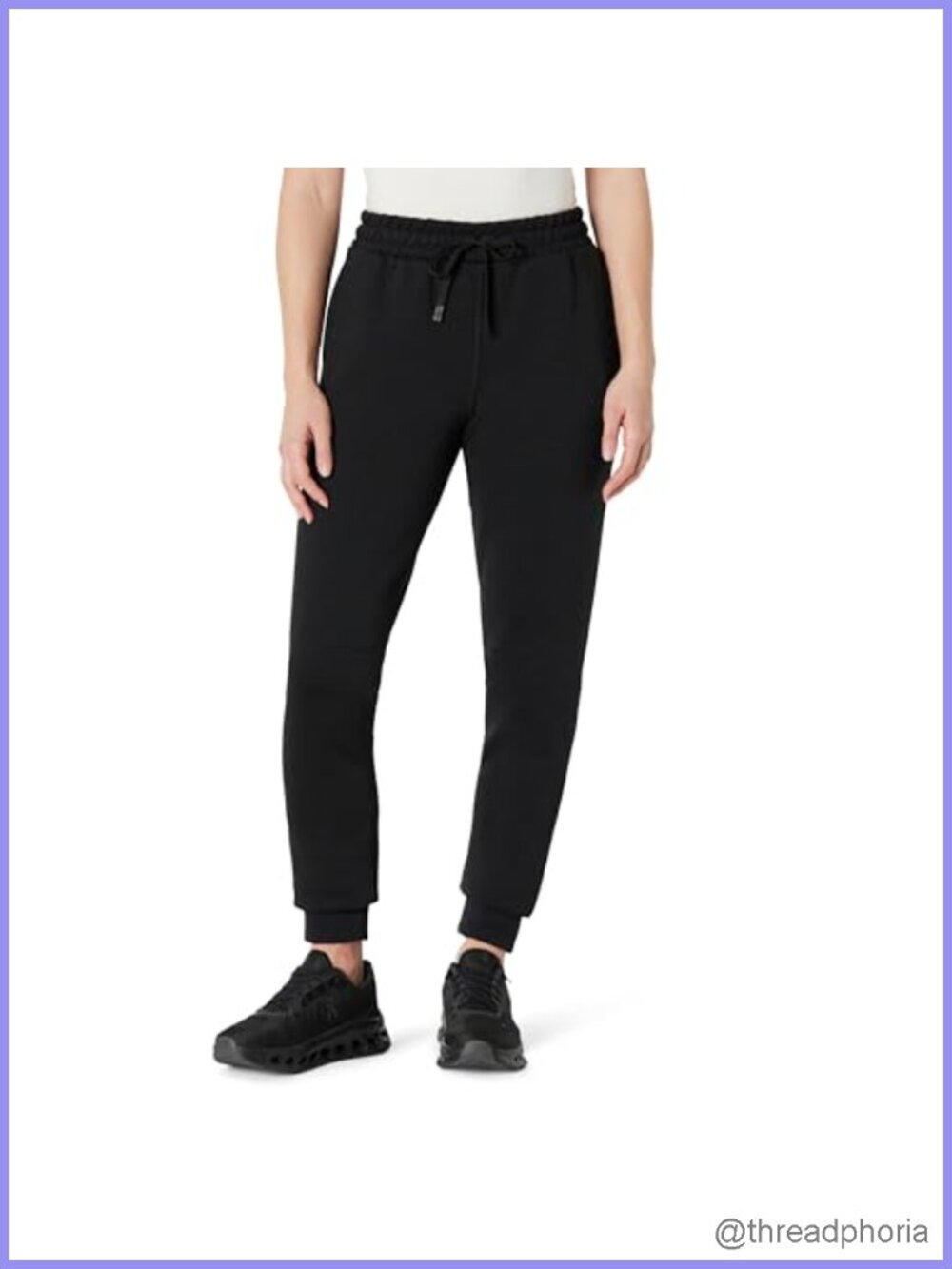 High Rise Relaxed Fit Joggers with Pockets